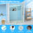 60”x75” Single Sliding Frameless Shower Door, 8mm Explosion-Proof Glass with Soft-Close, Stainless Steel Hardware-122099844