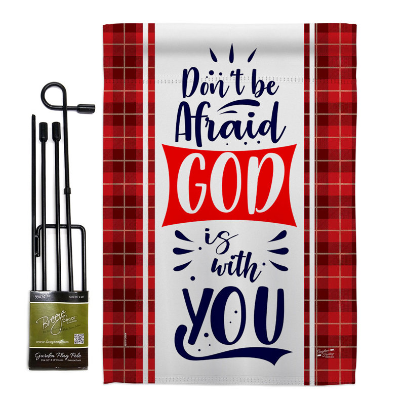 Double Sided 18.5'' H x 13'' W Polyester Flag Set