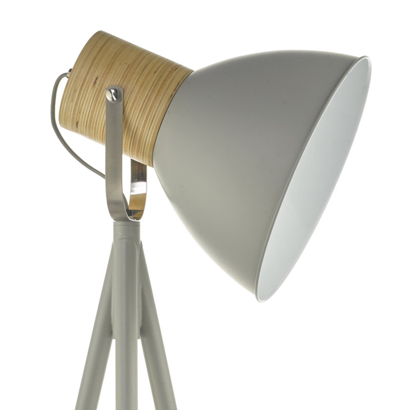 Leatherhead 157cm Grey Tripod Floor Lamp