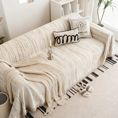 Housse réversible pour canapé en chenille, housse de canapé lavable pour animaux de compagnie pour canapé modulaire, causeuse et 2 à 3 coussins avec protection universelle