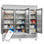 Congélateur vertical commercial en acier inoxydable avec 12 tablettes VEECOOL