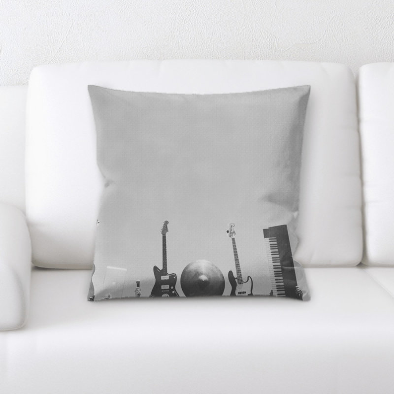 Microsuede Reversible Throw Pillow