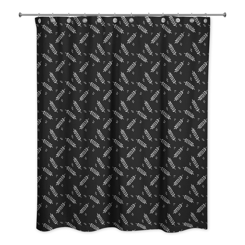 Rideau de douche Rheuben, Noir