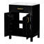 Ensemble de meuble-lavabo 24 po avec lavabo et tiroir en céramique, porte, armoire de rangement