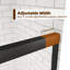 Porte de douche coulissante double demi-cadre avec verre trempé transparent de 1/4 po de l 56 po x H 70 po-107510517
