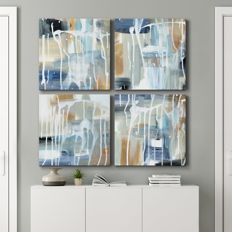 " Weather I " 4 - Pieces, 16" H x 16" W x 1" D