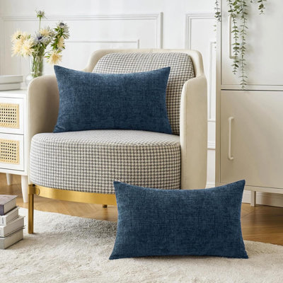 Pack Of 2 Throw Pillow Covers Soft Chenille Pillow Covers For Sofa Living Room Couch Solid Dyed Cases Pack Of 2 Throw Pillow Covers Soft Chenille Pillow Covers For Sofa Living Room Couch Solid Dyed Cases