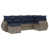 Coussin bleu marine / structure grise est en rupture de stock sélectionné