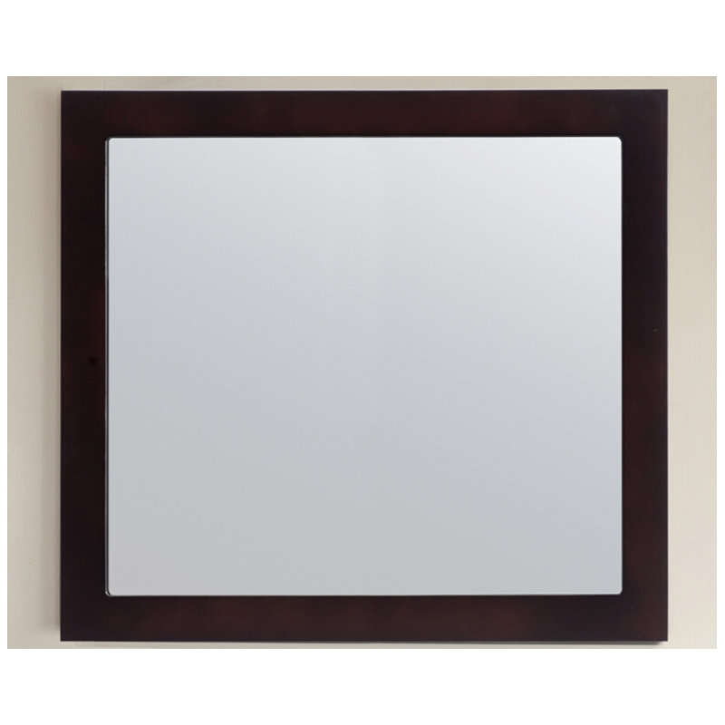 Miroir de salle de bain biseauté 36 po Markes, Espresso