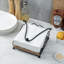 Metal and Solid Wood Flat Napkin Holder