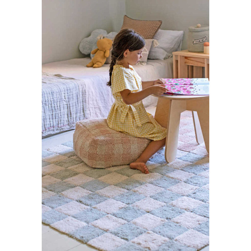 Pouf Vichy, Rose