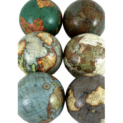 Wood Tabletop Globe