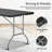 6ft Plastic Folding Table, Portable Bi-Fold Event Table, Indoor Outdoor Picnic Card Table with Carrying Handle-89255275-98679221