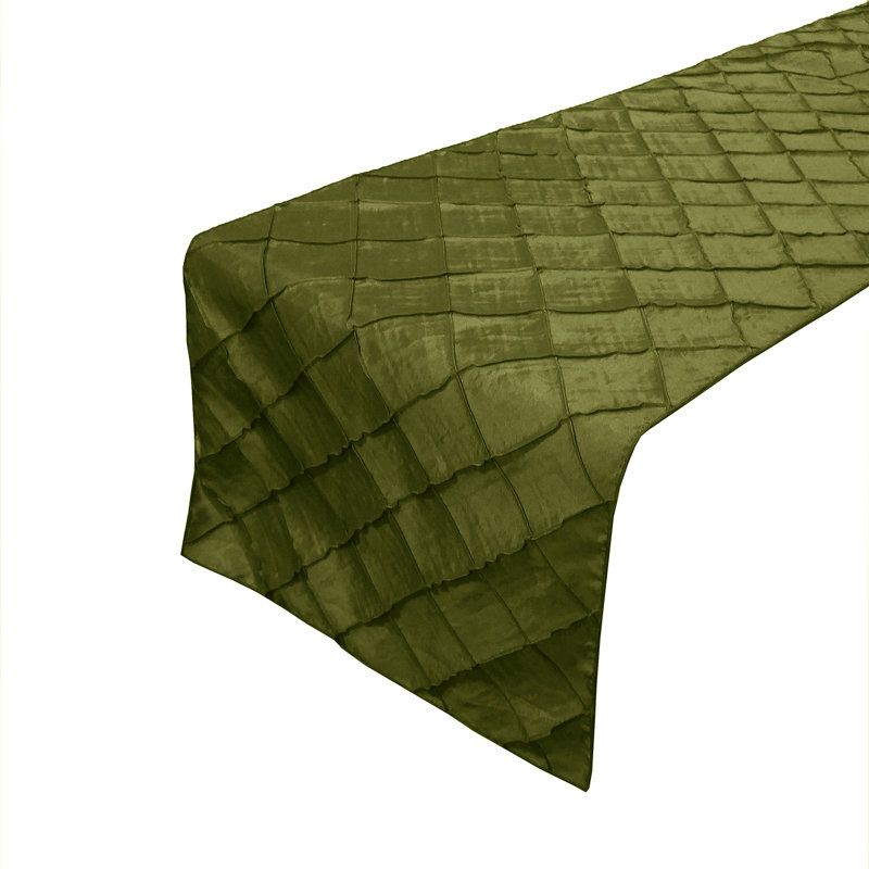 Solid Color Table Runner, 90" x 12", Olive