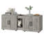 Enceinte de litière double pour chat Farmhouse-1883236620