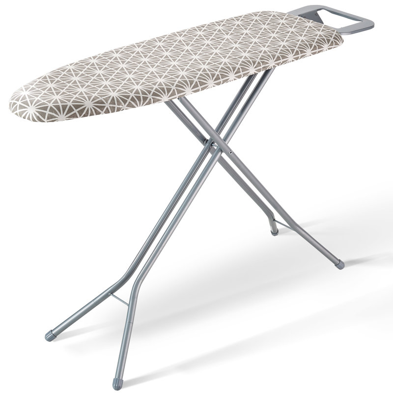 Adjustable Gray Ironing Board with Heat-Resistant Cover