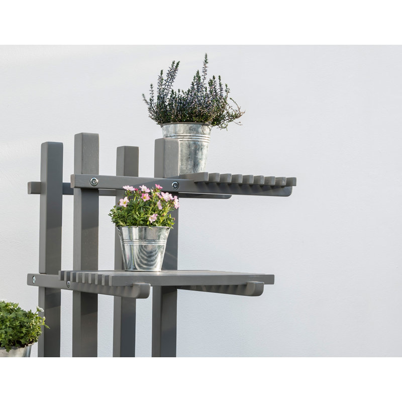 Osier Weather Resistant Plant Stand, Grey