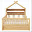 Lit double en bois avec rangement et tête de lit avec auvent-427528810-427528807