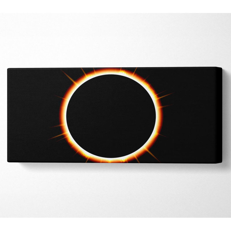 Solar Eclipse of the Sun - Wrapped Canvas Art Prints, 50.8cm H x 121.9cm W x 10cm D