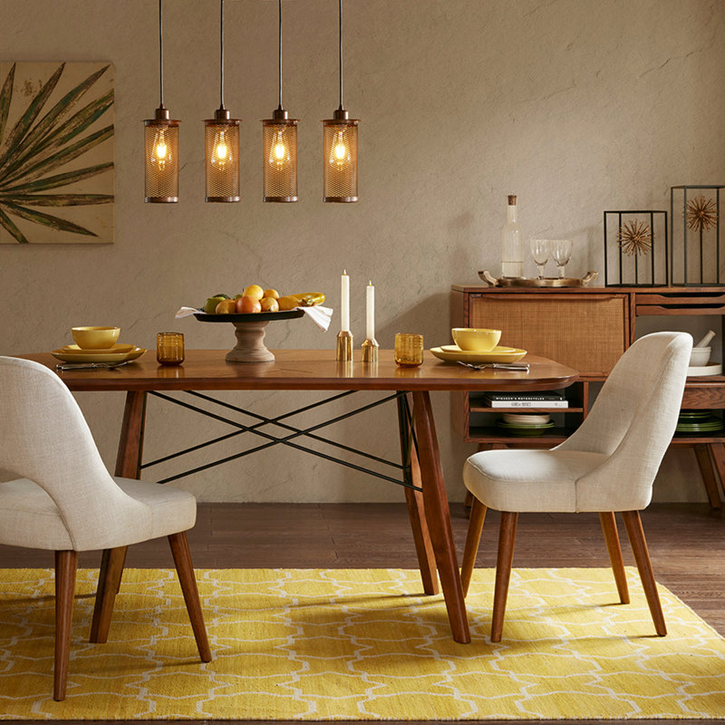 Élégantes chaises d'appoint de salle à manger brun clair texturées (ensemble de 2) avec mousse à haute densité pour le confort et structure en bois massif pour la durabilité