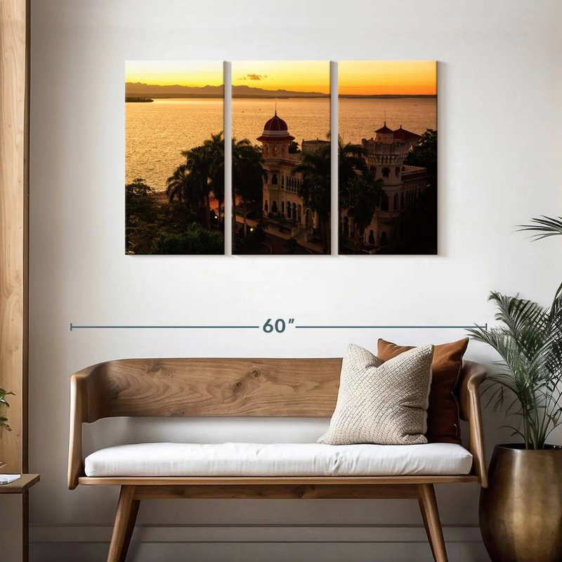 Coucher de soleil Nicci Cienfuegos, H 28 po x l 45 po