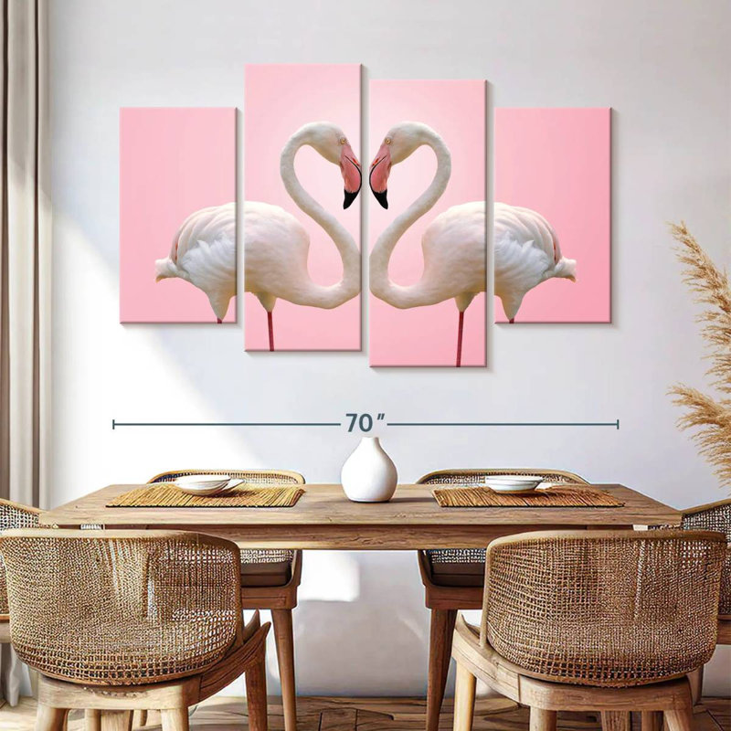 Flamingo Affection, H 42 po x l 68 po