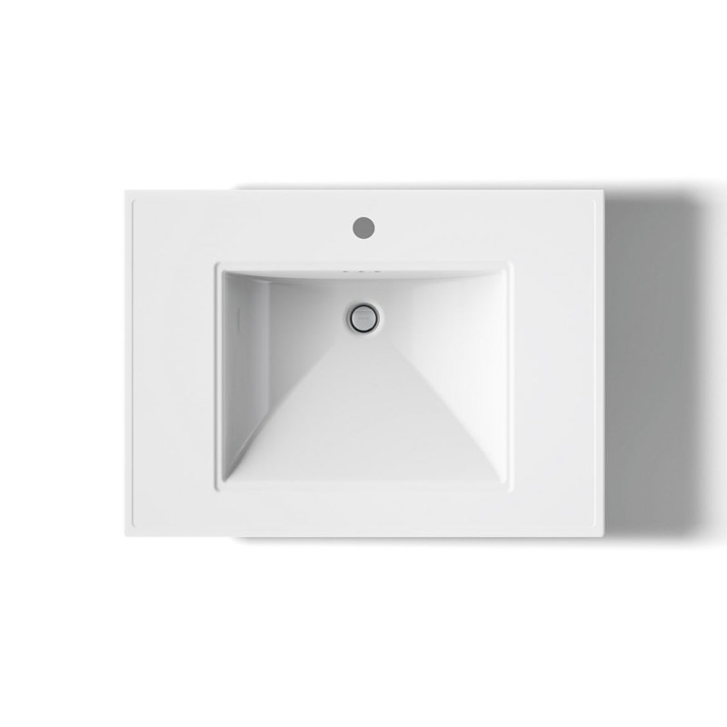 Memoirs® Stately 24" Pedestal Bathroom Sink with 4" Centerset Faucet Holes, White, Single, 34.75" H x 22.19" W x 30.69" L