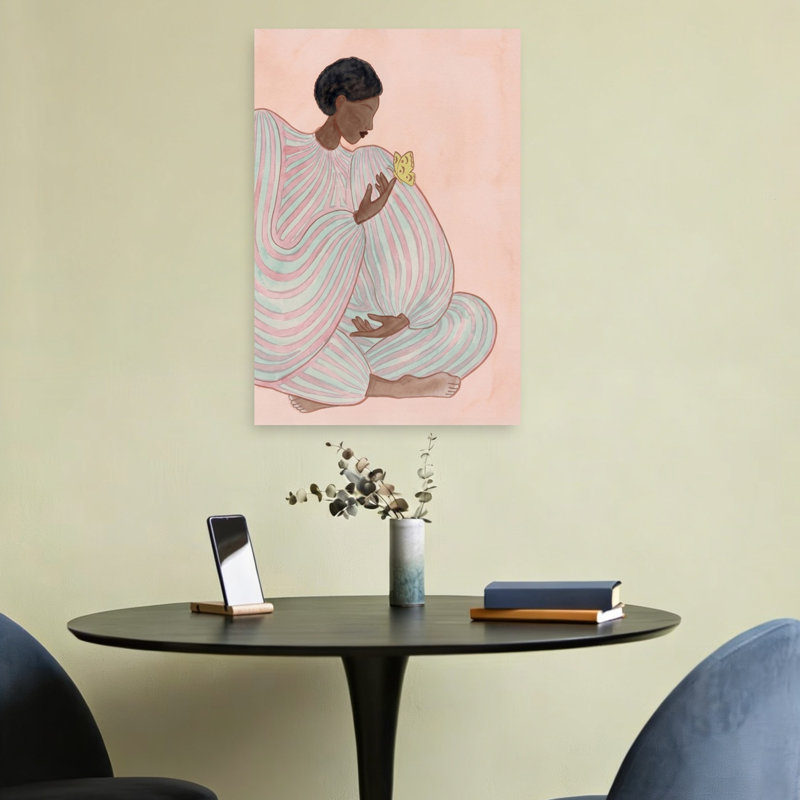 «Serene Expectation Minimalist Peaceful Serene», art mural