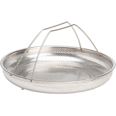 All-In-One Pan Steamer Basket, Premium Stainless Steel Construction, Dishwasher Safe