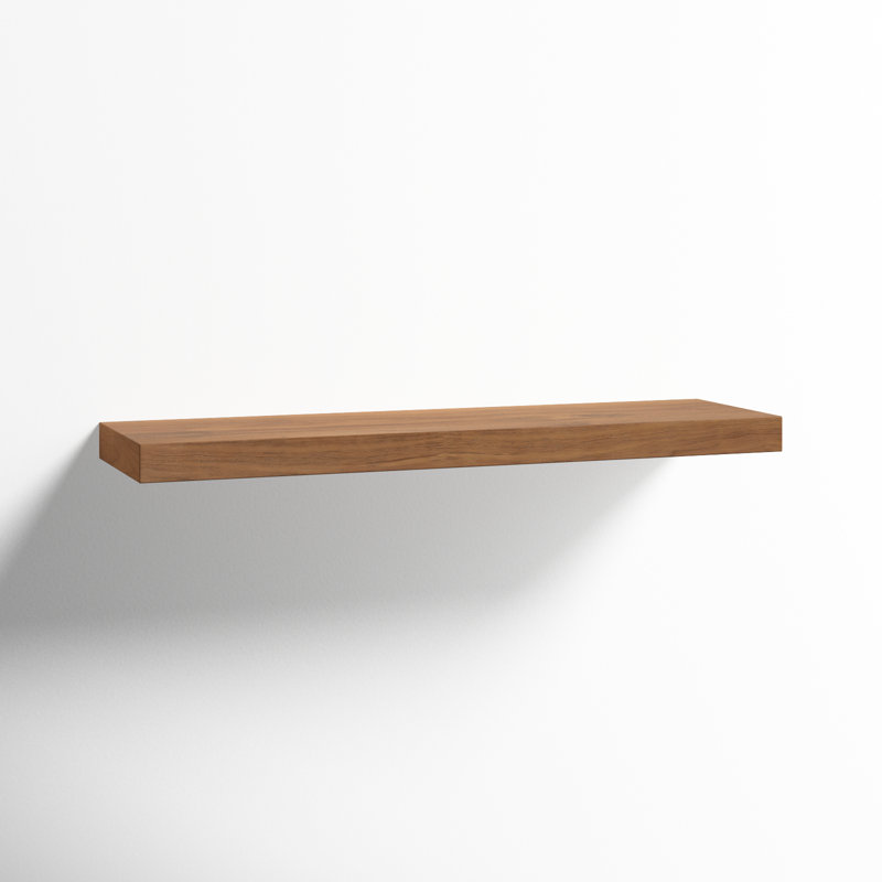 Sherice Manufactured Wood Floating Shelf, Walnut, 1.97" H x 36.23" W x 10.24" D