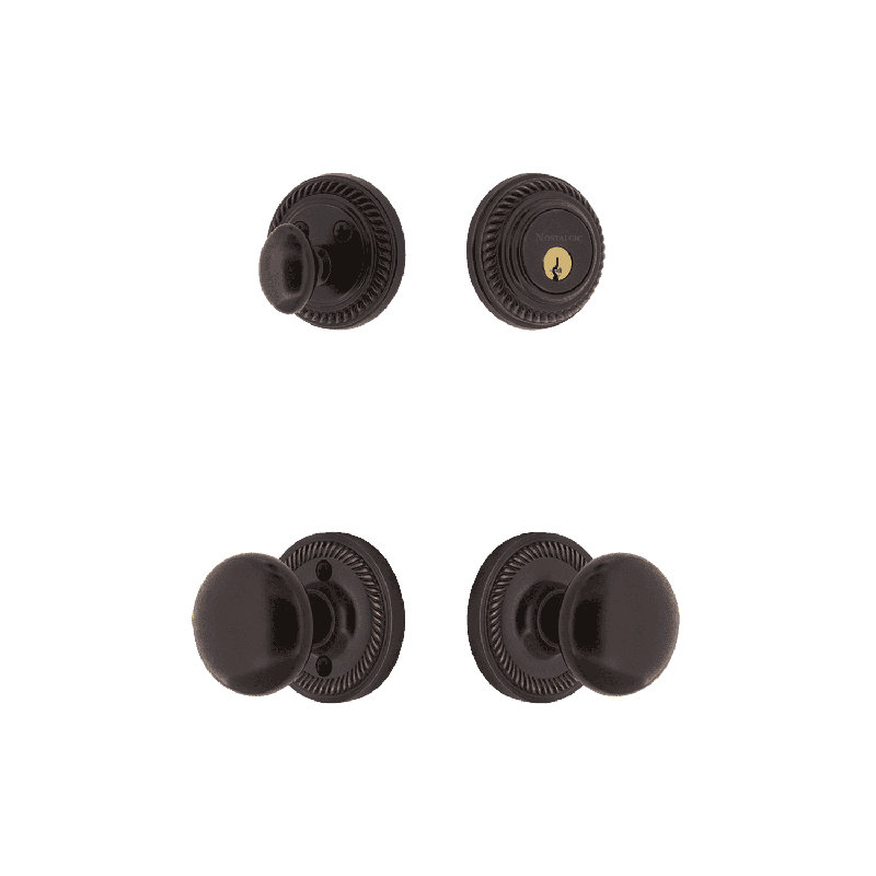 Ensemble de rosette Nostalgic Warehouse, Bronze intemporel, 2.375