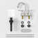 4-Inch Bathroom Faucet with 2-Handle with Pop-up Drain and Supply Hoses