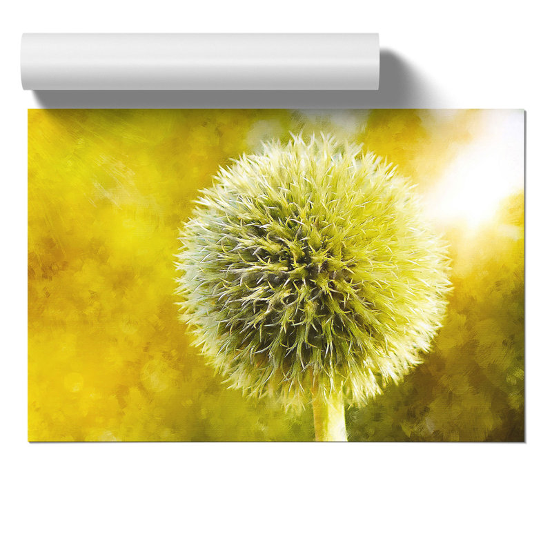 Thistle Flower Painting - Frameless Print, 21cm H x 30cm W x 0.1cm D