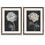 «Black and White Flowers I», ensemble de 2 reproductions d'art encadrées-1047400650-1047400655-1047400651