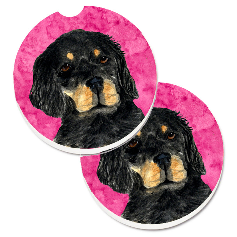 Sous-verre barbu collie voiture, Setter Gordon