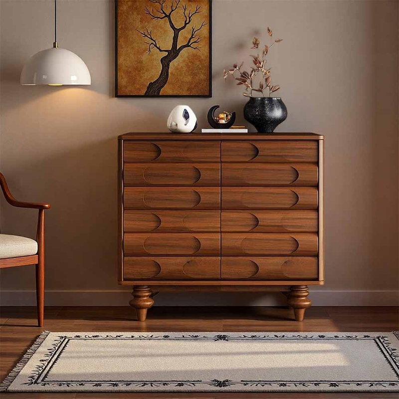 European style creative exquisite shoe cabinet, Brown
