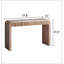 Console rustique en bois avec tiroir - Design minimaliste, texture nervurée et finition naturelle pour une utilisation polyvalente