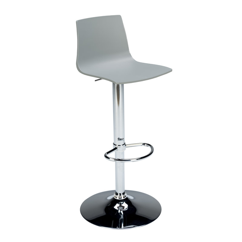 Imola Adjustable Height Bar Stool, Grey