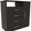  Commode 4 tiroirs 36 "noire
