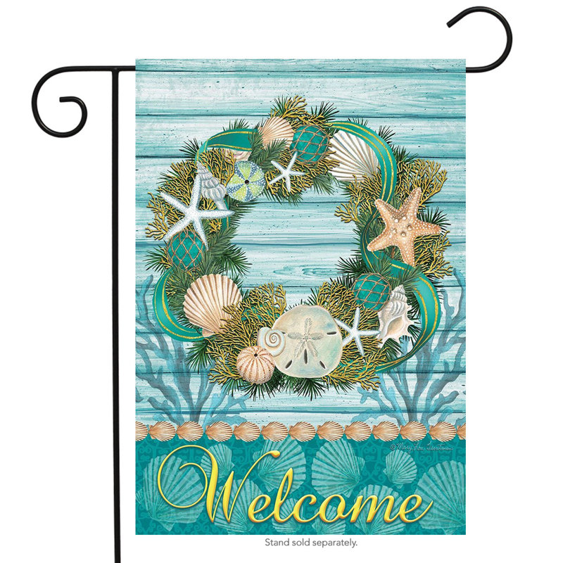 Drapeau de jardin côtier couronne d'été