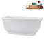 Baignoire autoportante 59 po avec plateau interne 59 po Streamline-101412693