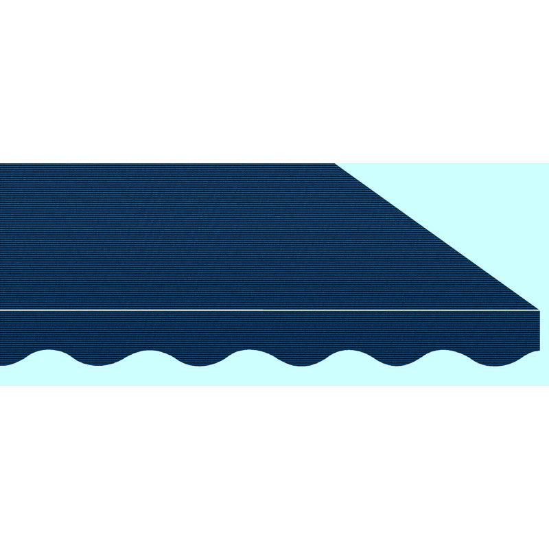 SunSetter Manual Woven Acrylic Retractable Soffit Patio Awning, 8" H x 96" W x 84" D, Captains Watch