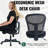 Small Armless Office Chair, Swivel Desk Chair with Mesh Back & Padded Seat, Space-Saving Modern Task Chair for Compact office-1697653344-1697653345