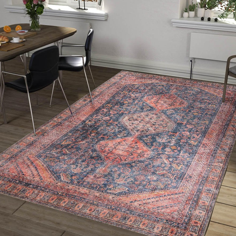 Premium 100% Polyester Area Rug, 6.9 x 10.2 ft | 1850 g/m², 0.2 in Pile Height | Recycled Poly Cotton Underside | Machine Washable at 30°C | Soft, Durable, Eco-Friendly Design for Modern Living Spaces
