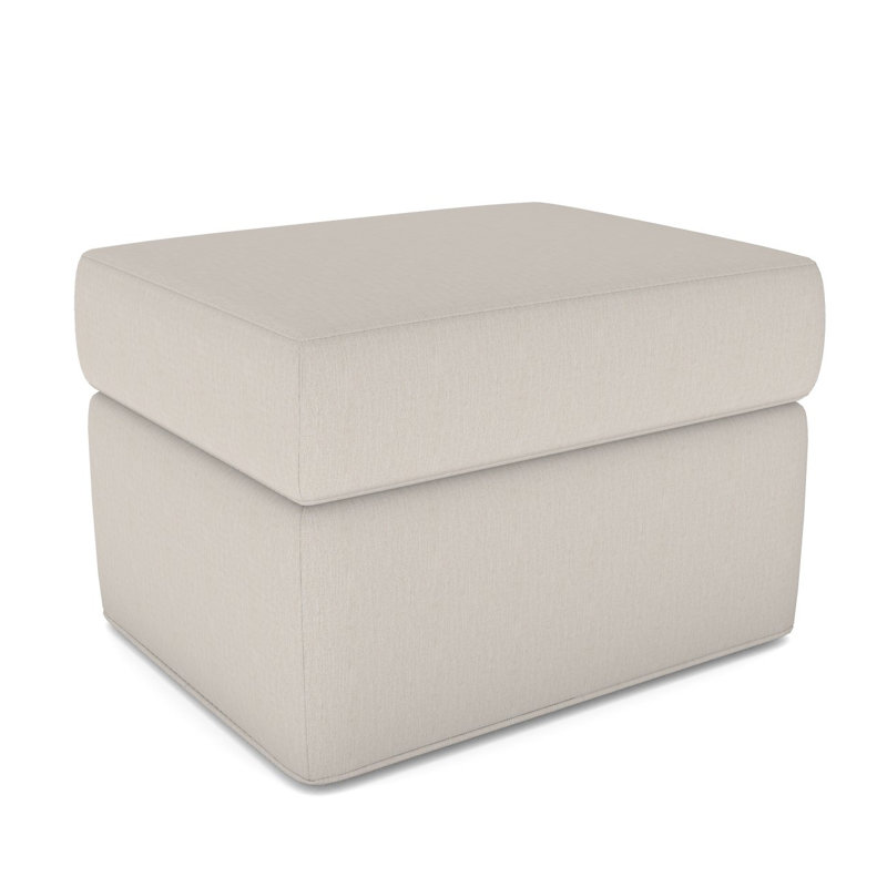Newlin Upholstered Ottoman, No, Instant Parchment