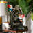 8.3"x4.7"x13.8" Small Accent Table - Decorative Woodland Gnome Water Fountain With Led Light