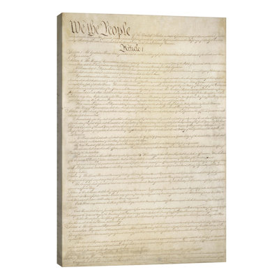 The Constitution Document - Print on Canvas