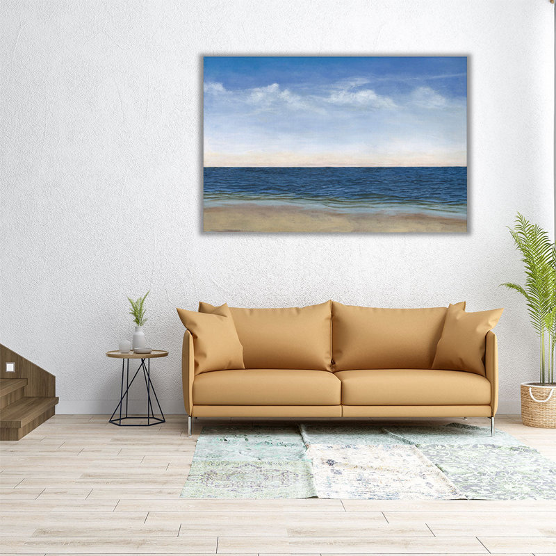 «Beachfront arrivée I», reproduction d'art sur toile, H 32 po x l 48 po