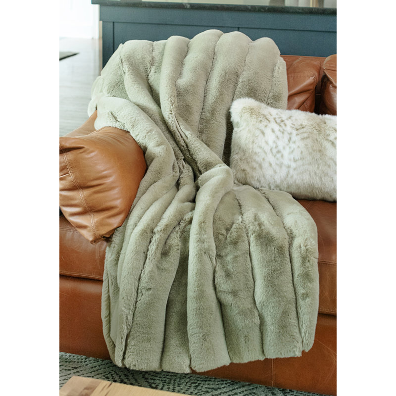 Faux Fur Posh Throw