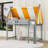 Loft Bed with Canopy, LED String Lights and Built-in Bookshel-1296832011-1296832020